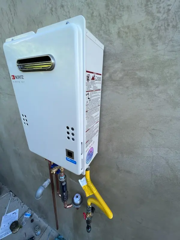Tankless water heater installation for Columbia Forest homes